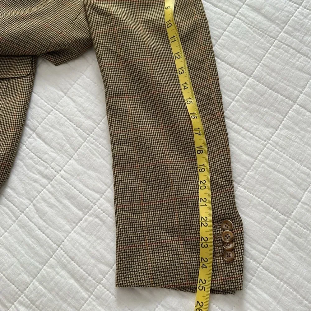 VTG Ermenegildo Zegna Su Misura Wool Sport Coat Blazer Made in Switzerland 42R